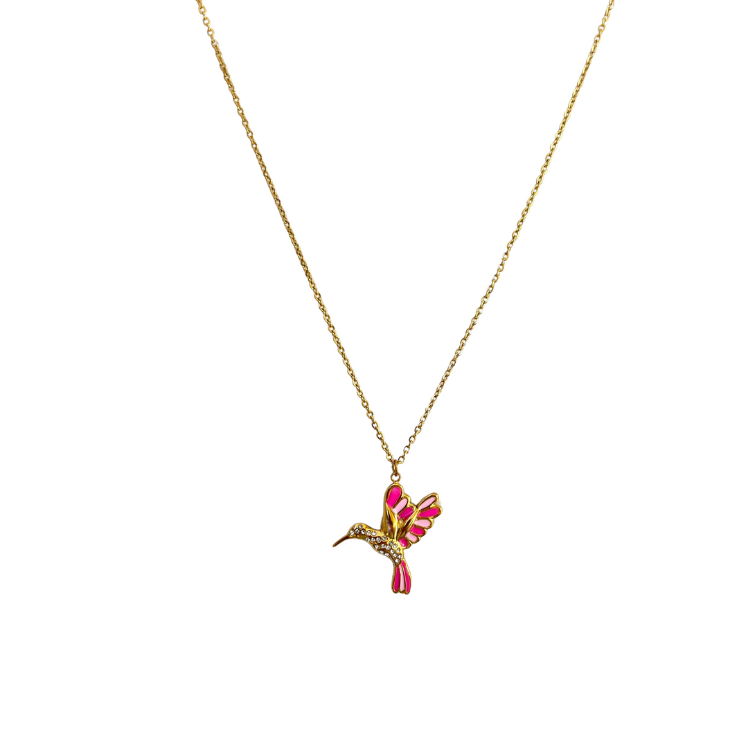 Pink Kolibri Kette