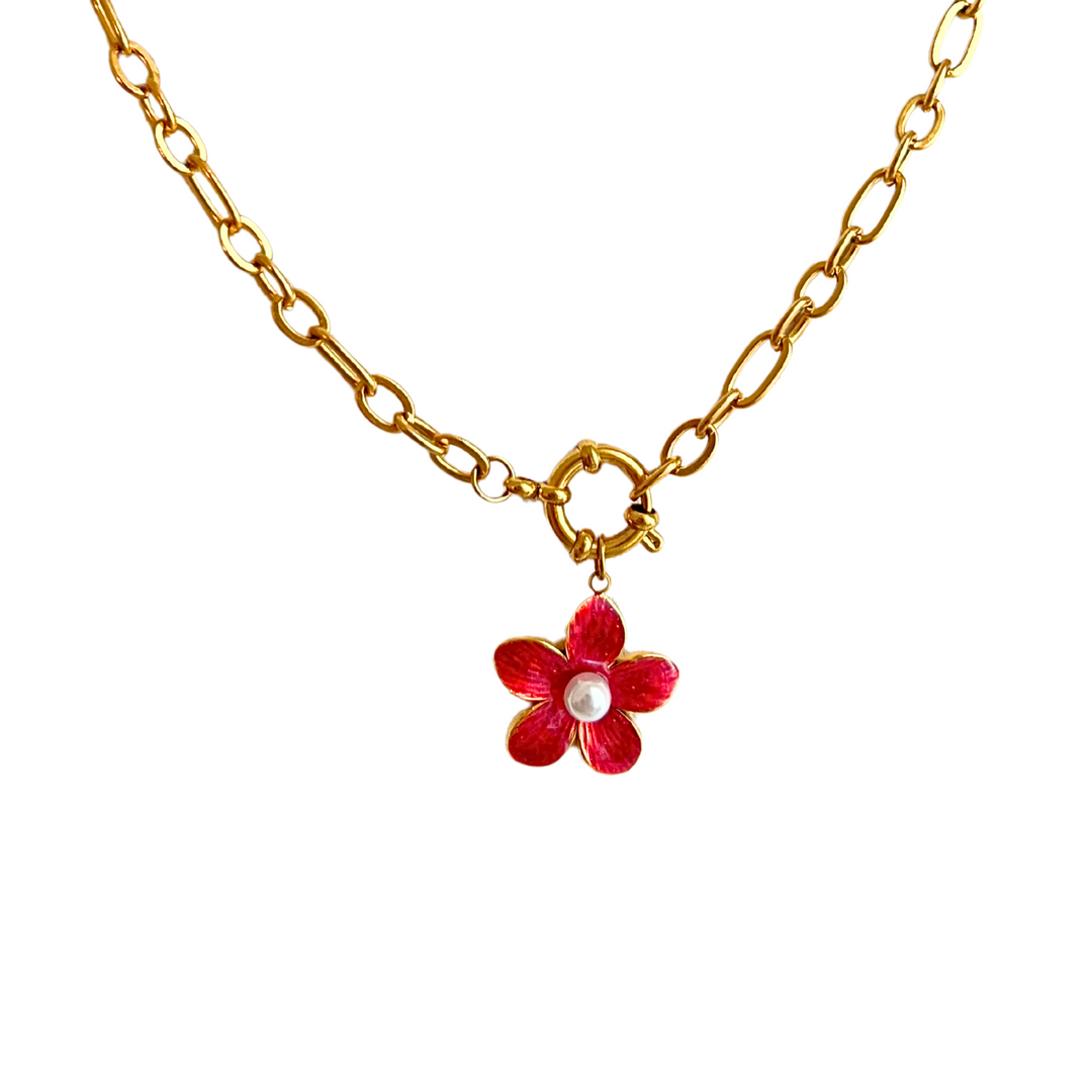 Pearl Flower Kette